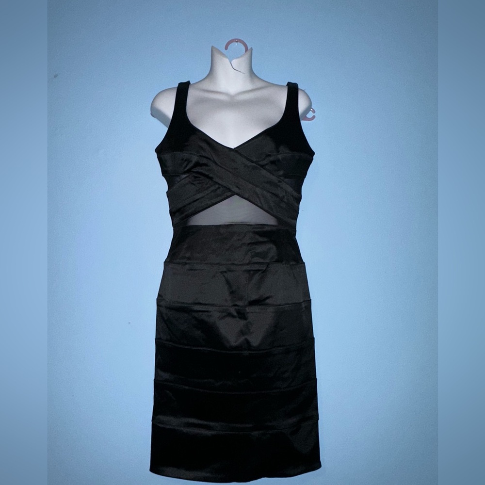 Bebe Black Sleeveless Dress Sz M